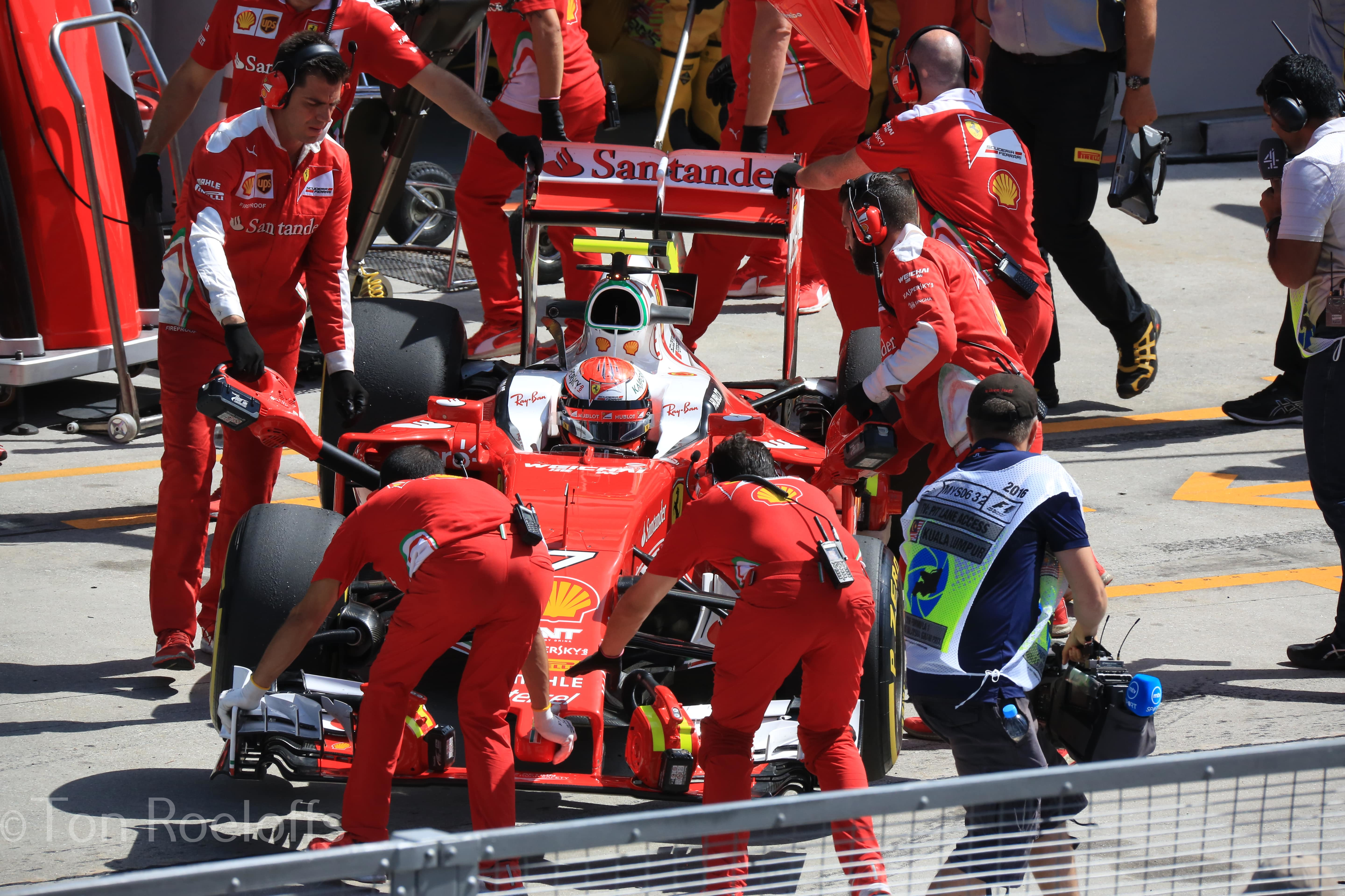 Verstappen pitbox